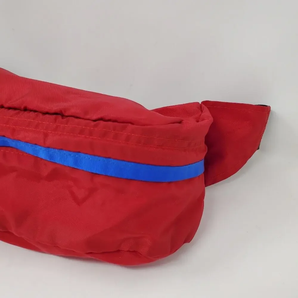 Vintage The North Face Red & Blue Nylon Large belt/waist bag in Great condition